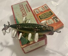 EARLY VINTAGE HEDDON 150 DOWAGIAC UNFISHED - SOLID BOX MINT !! L-RIG HARDWARE