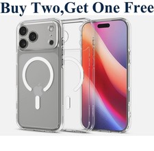 Magnetic Mag Safe Case For iPhone 17 Pro/Max iPhone 16 Pro Max Clear Shockproof