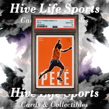 Pele 2017 Panini Nobility Orange /75 SP #91 Brazil PSA 10 Pop 9