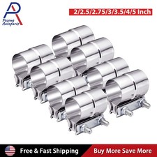 48pcs 22.533.545 Inch Lap Joint Exhaust Band Clamp Stainless Steel T304 48pcs 22.533.545 Inch Lap Joint Exhaust Band Clamp Stainless Steel T304