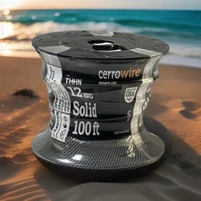 Cerrowire 14 Gauge 100 ft. White Stranded Copper THHN Electrical Wire 112-3472CR