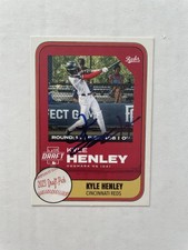 Kyle Henley SIGNED Custom Baseball Card IP AUTO Cincinnati Reds Drafted 2023 B