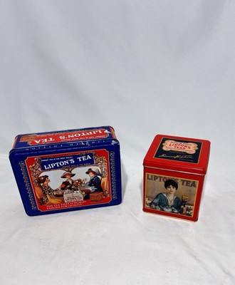 Liptons Tea Nostalgic Tin( 2) Vintage Collectible Collection Series #101 & #401