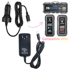 Car And Wall Charger For TOPDON JS1200 JS2000 JS3000 Jump Surge 1200 2000 3000