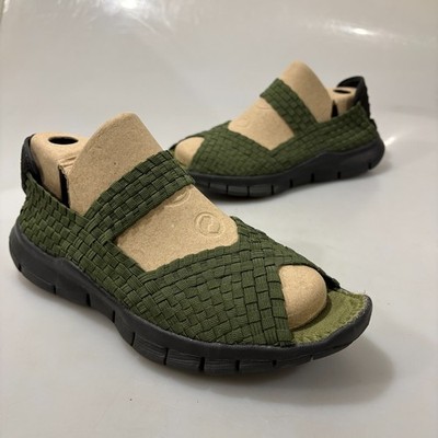 Bernie Mev 40EU 9 US Green Comfi Memory Foam Open Toe Mary Jane Flats