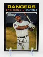 2020 Topps Heritage ELVIS ANDRUS Chrome /999 Rangers #THC-401