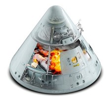 APOLLO 1 NASA CREW Apollo 1 command module fire, Photo 8.5x11 Paper Lustre RP