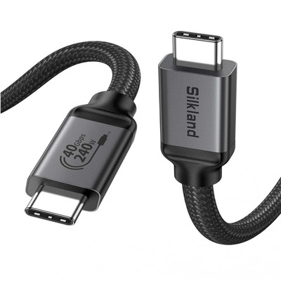 Silkland USB4 Thunderbolt 4 Kabel 1 5m 40Gbps 240