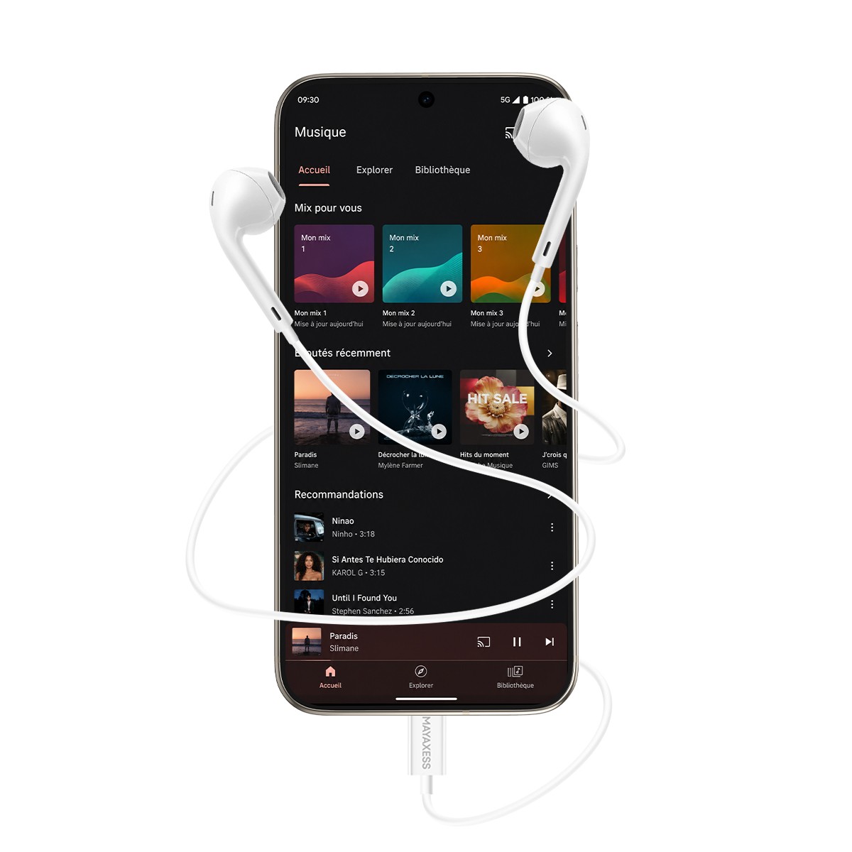 Écouteurs USB-C pour Pixel 9 Pro XL avec audio haute résolution et micro - 2