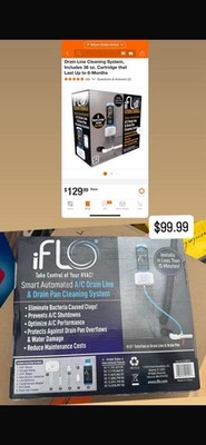 iFLO Smart Automated A/C Drain Line & Drain Pan Cleaning System IFLOKIT01