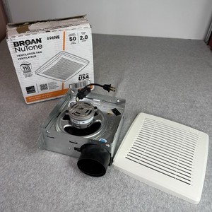 Broan-NuTone 50 CFM Ceiling Bathroom Exhaust Fan with No‑Cut Installation