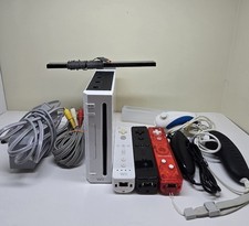 Nintendo Wii Console White Bundle RVL-001 - 3 Remotes 22 Games TESTED