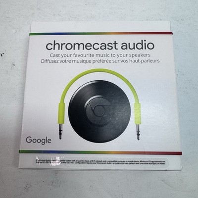 Google Chromecast Audio Media Streamer Black (RUX-J42) NEW in box