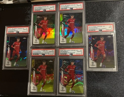 Kai Havertz 2019-20 Topps Chrome Bundesliga Leverkusen Arsenal PSA 10 Restposten x6
