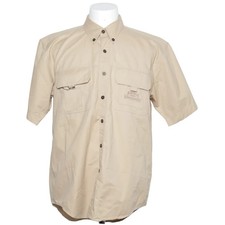 Camel Trophy Adventure Wear, Kurzarmhemd, Größe: L, Beige, Baumwolle #XTZ