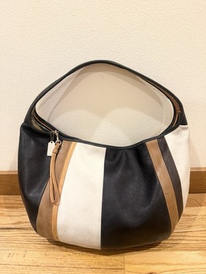COACH Vintage Y2K Ergo Striped Leather Hobo Bag Shoulder 9298