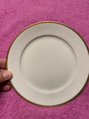 Rosenthal Selb Germany Teller Elfenbein mit Goldrand um 1956 D 20cm H 2 cm
