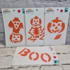 ArtLover Halloween Stencils Lot Of 4 For Pumpkins And More