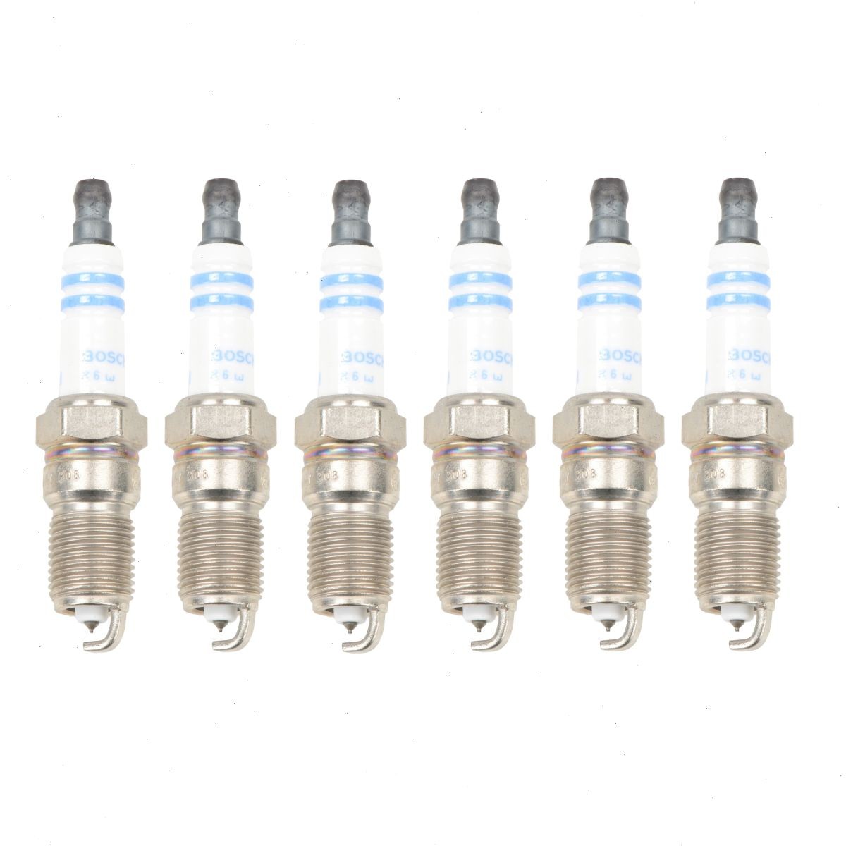 6 pc Bosch Double Platinum Spark Plugs for 1996-1998 Chevrolet K1500 4.3L V6 iw