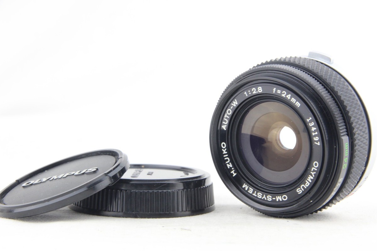 NEAR MINT+ ] Olympus H.ZUIKO AUTO-W 24mm f/2.8 Prime Wide Lens for