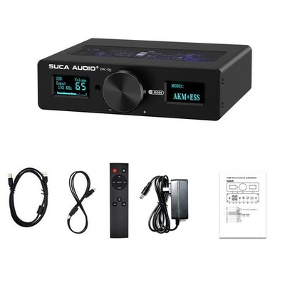 SUCA AUDIO DAC-Q11 Dual-core Audio Decoder ESS9038+AK4493 Hifi DAC Set gk45