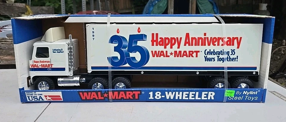 Semirremolque Nylint Wal Mart 1997 35 años GMC camión de 18 ruedas acero prensado #912-W nos Foto 2 de 4