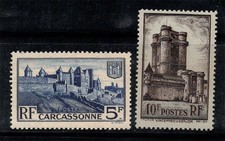 France 1938 Yv. 392-393 Neuf ** 100% château, monuments