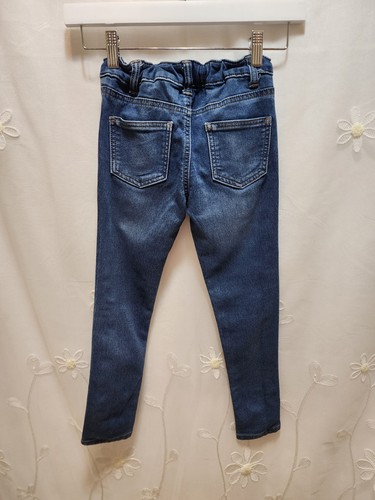 WONDER NATION SIZE 7 GIRLS BLUE JEANS SUPER SKINNY ADJUSTABLE WAIST ESSENTIAL - Picture 8 of 15