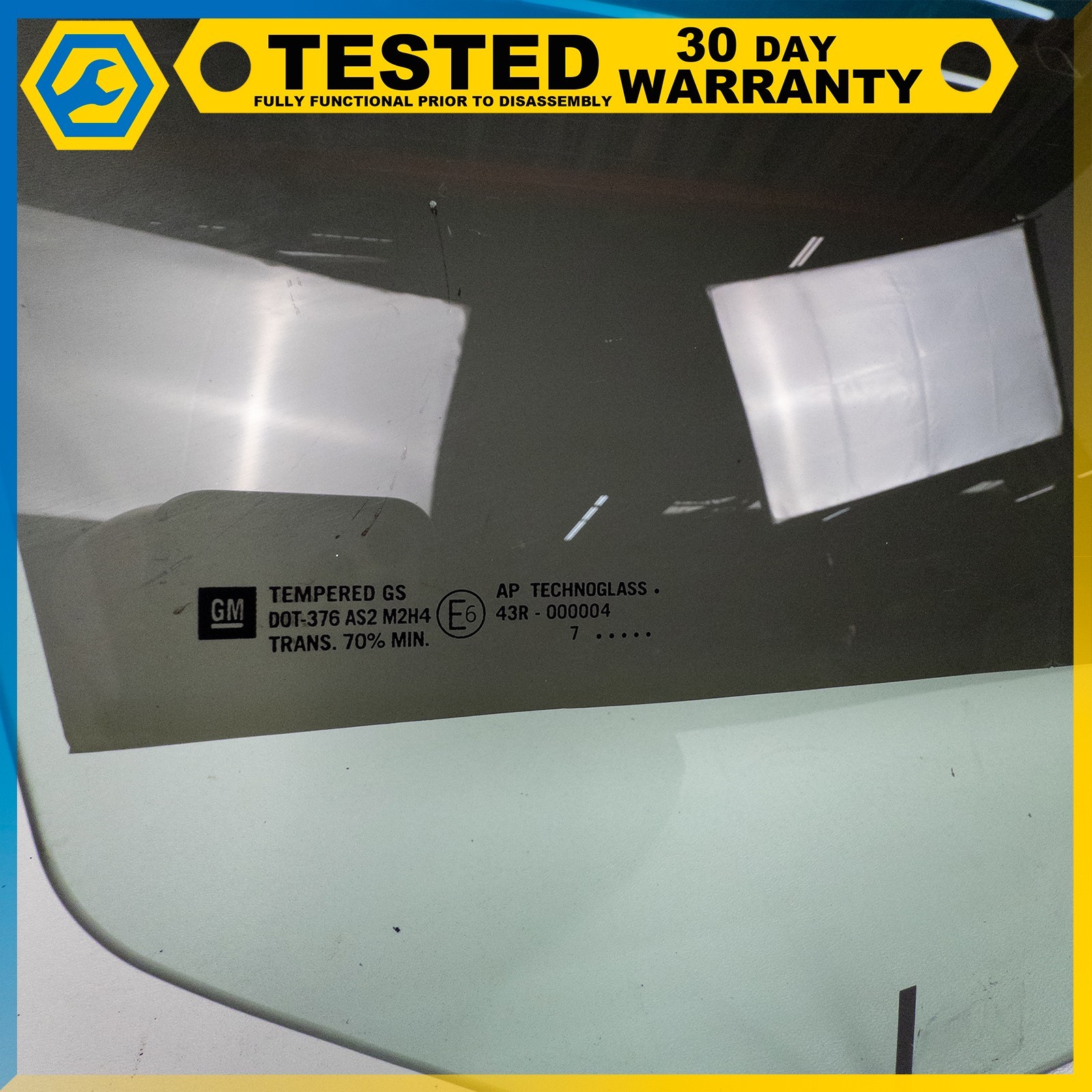 05-13 CHEVROLET CORVETTE C6 FRONT RIGHT PASSENGER SIDE DOOR WINDOW GLASS OEM