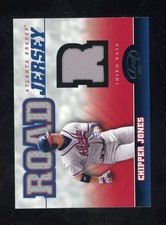 2004 Leaf Road Jersey Chipper Jones Braves HOF GU Patch