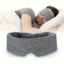 Soft Padded Sleep Mask 3D Eye Blackout Luxurious Eye Cover Travel Blindfold USA.