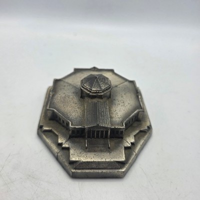 Shedd Aquarium Chicago Illinois Metal Souvenir Building Miniature Paperweight