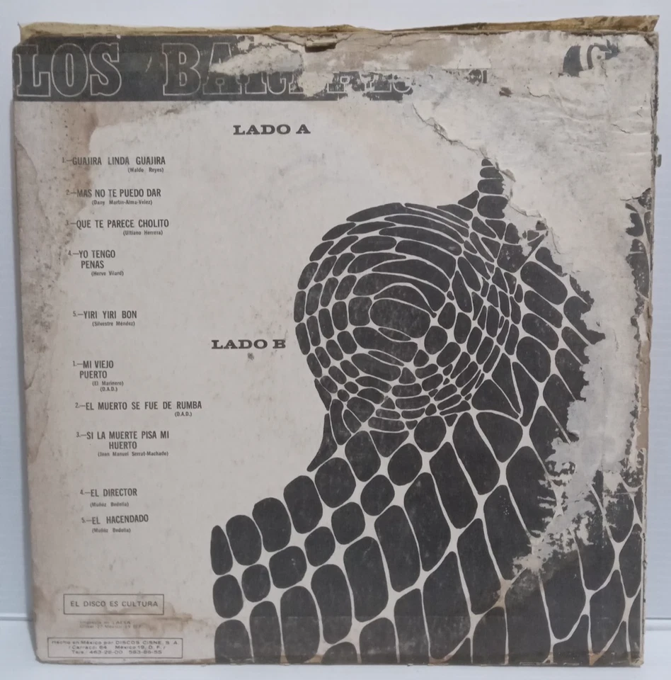 LOS BARBAROS LATIN FUNK MEXICAN LP HEAR! 1972 TROPICAL CUMBIA SALSA WALDO REYES - Image 2 of 4