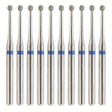 Dental Surgical Bur Round Ball Diamond Friction Grip FG 22mm Length 801L/012M