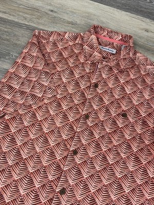 Tommy Bahama Silk Hawaiian Shirt Men's Medium Agave Tile All Over Print, $125.00