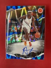 AJ Dybantsa 2025 Topps Chrome McDonald's All-American WT Blue RayWave Auto