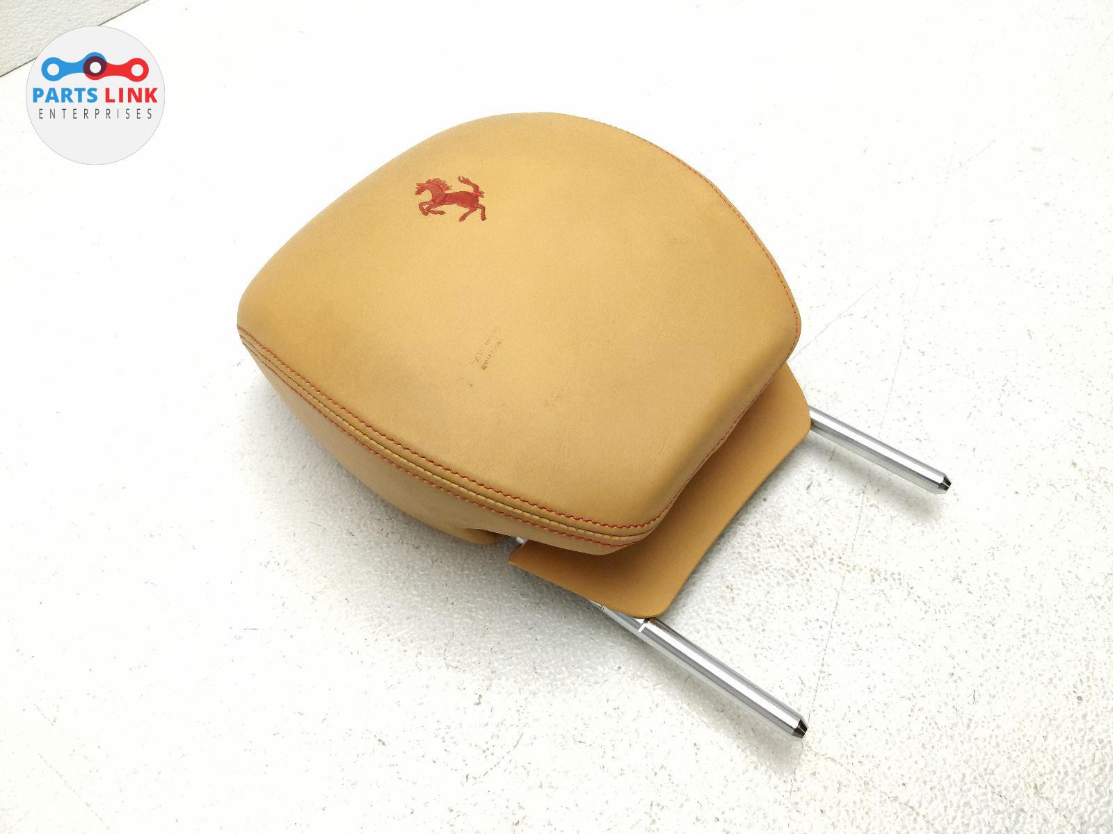 2012-14 FERRARI CALIFORNIA FRONT LEFT SEAT HEADREST SUPPORT PAD TAN/RED F149