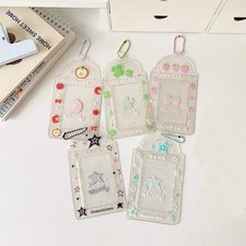 Kpop Photocard Holder Keychain Y2K PhotoCard Holder Kpop Charm Holders Kawaii Ph