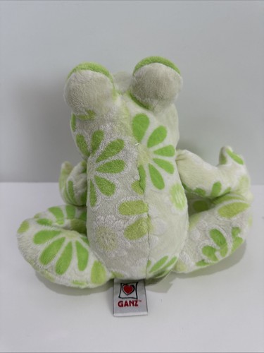 Webkinz Green White Flower Frog HM703 Plush Stuffed Animal HTF Rare NO CODE - Picture 4 of 11
