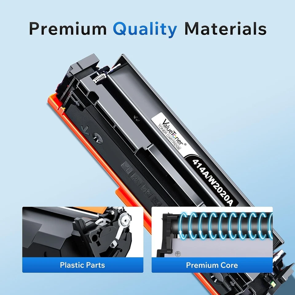 4 Pack 414A W2020A Toner Set for HP Laserjet Pro M454dw M454dn M479fdn WITH CHIP - Image 3 of 4