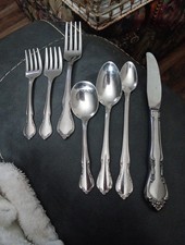 6 PC Oneida TODDLETIME Baby Youth Set Fork Spoon Knife Kids Stainless Flatware