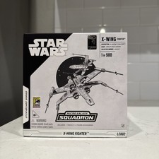Star Wars X-Wing fighter Micro Galaxy Squadron SDCC 1 of 500 limited Edition.