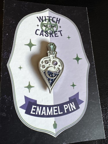 Witch Casket Enamel Pin Potion Bottle Exclusive New - Picture 1 of 2