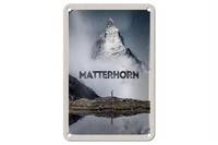 Blechschild Reise 12X18Cm Matterhorn Schweiz Wanderung Berg Schild