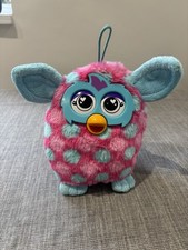 Furby Boom Pink Mix Polka Dot 2013 Hasbro Famosa Play By Play Soft Toy Plush 7"