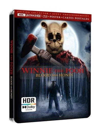 Winnie The Pooh: Blood and Honey Édition Limitée SteelBook Blu-ray 4K Ultra HD - Photo 1/1