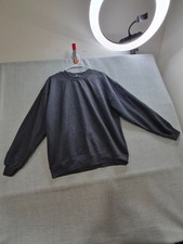 Gildan Heavy Blend Sweatshirt Mens Large Gray Fleece Lined Loose Fit Comfort