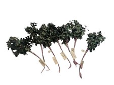 Vtg NOS Green Shimmering Christmas Floral Picks Lot of 7