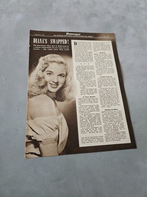 TBOOK13 MAGAZINE ARTICLE & PICTURE 12X9'' DIANA DORS 