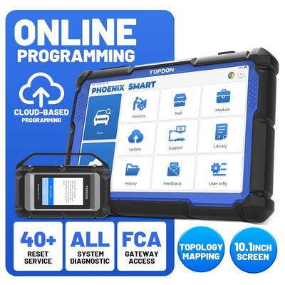 BTS 2025!TOPDON Phoenix Smart+ Intelligent Diagnostic Scan Tool ADAS Programming